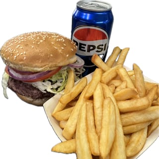 Burger with Fries & Soda
